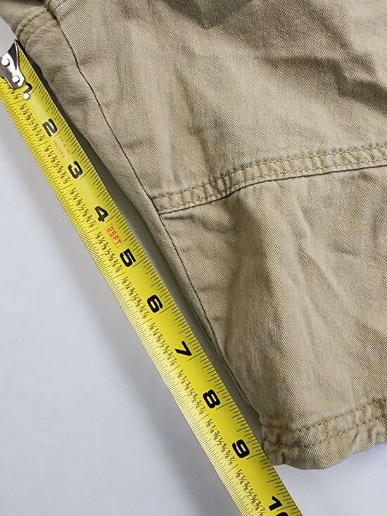 Wrangler Men's Cargo Shorts Relaxed Fit Size 44 Tan Khaki 6 Pocket Retro - Picture 12 of 12